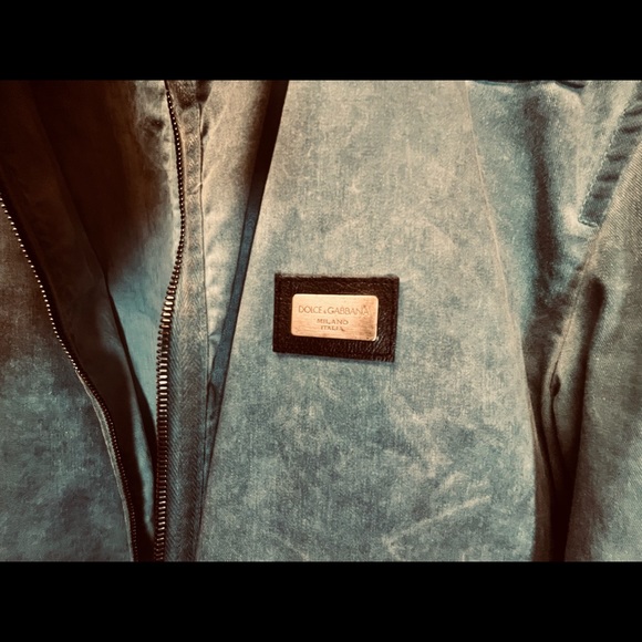 Authentic Dolce & Gabbana_ Authentic Apparel_Washed Blue Cotton Rebel Jacket - Picture 7 of 9